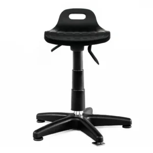 Banco ergonômico semi sentado com inclinação para postos industriais e produtivos