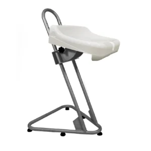 Banco Ergonômico Semi Sentado Inox Assento P.P