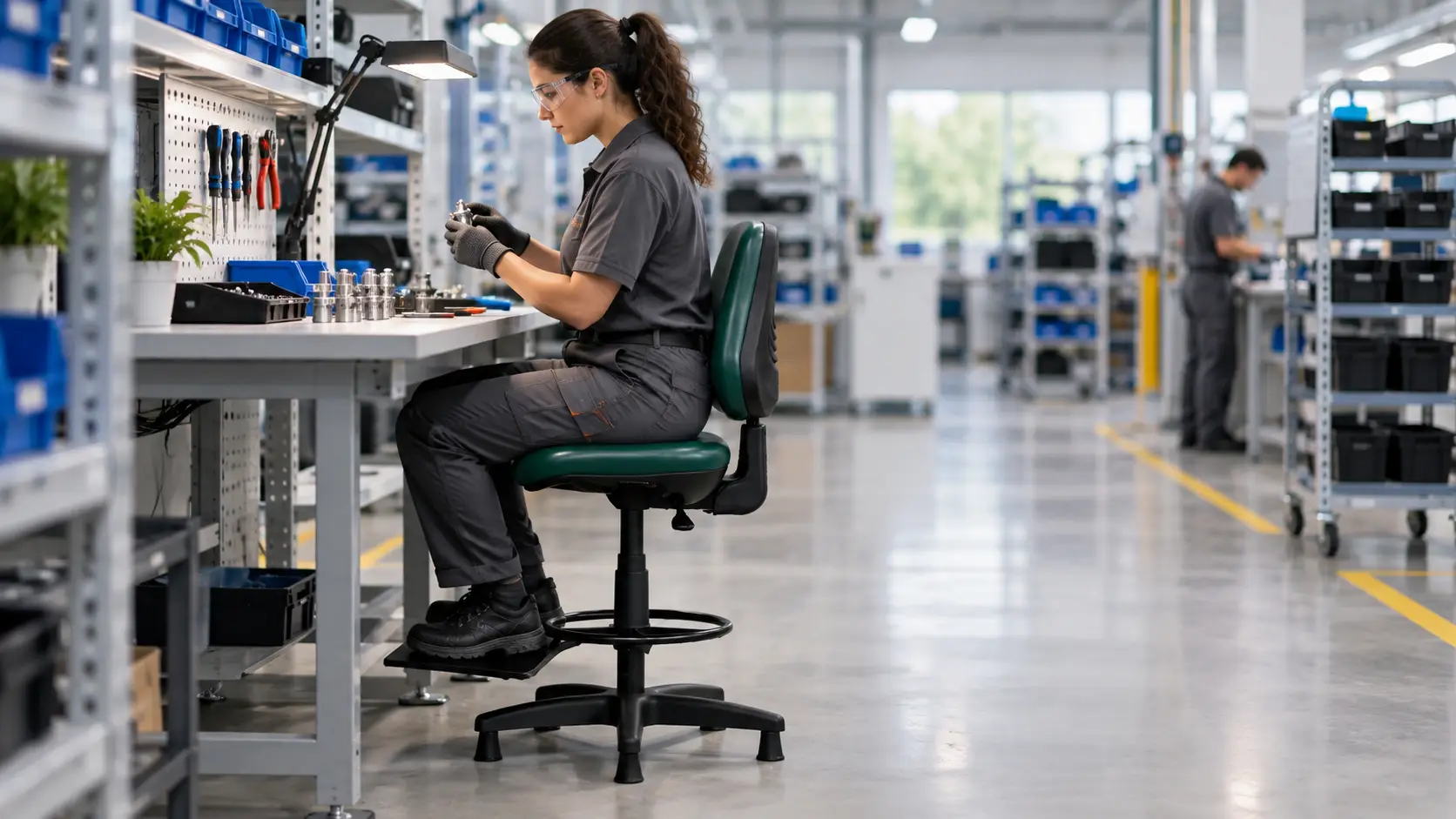 Cadeira para bancada industrial